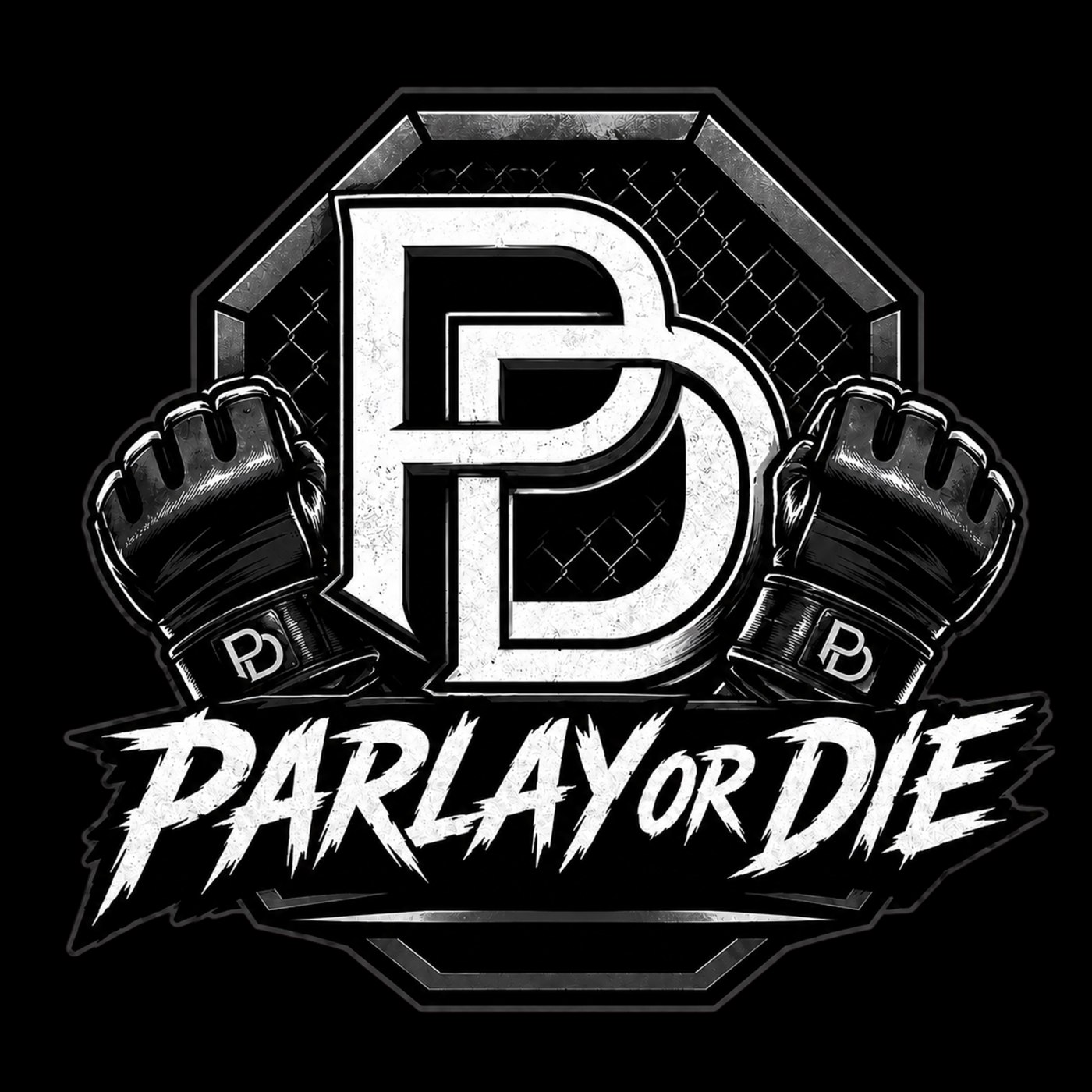 Parlay or Die fight gloves logo design